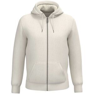 Native Spirit Unisex Adult Sherpa Lined Full Zip Jacket / Ivory